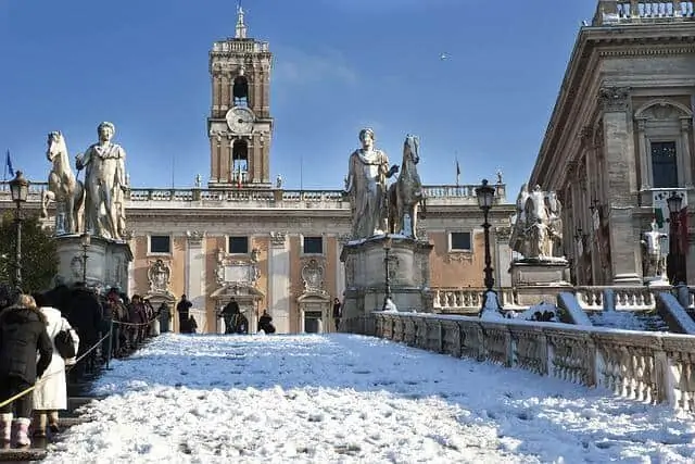 רומא בשלג