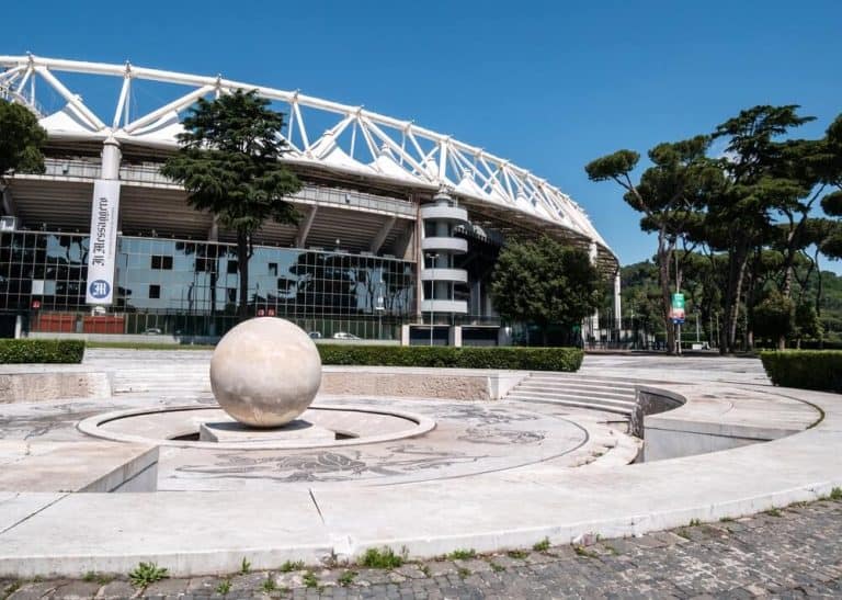 Stadio Olimpico, largest sports facility of Rome. A.S. Roma, S.S. Lazio, Italy