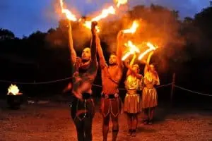 Eat under the stars like a Gladiator with Roma on fire show