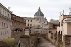 the Passetto di Borgo, a hidden path to Vatican City