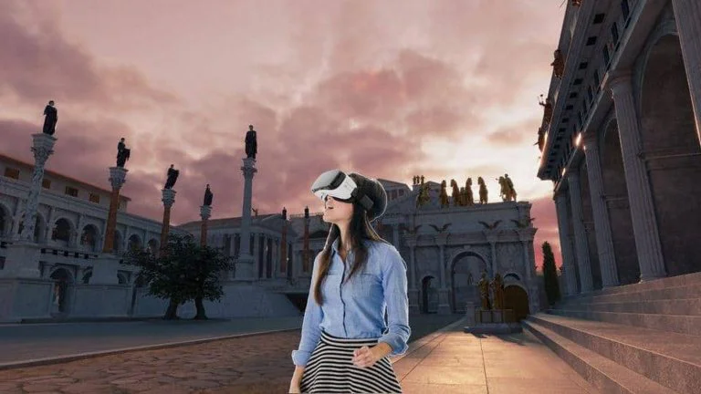 סיור מציאות רבודה ברומא עם משקפי VR